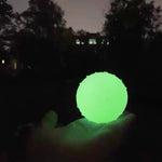 Pet Dog Toy Night Glowing Ball Pure Natural Rubber Leakage Food Toys for Large Dogs Puppy Non-slip Luminous