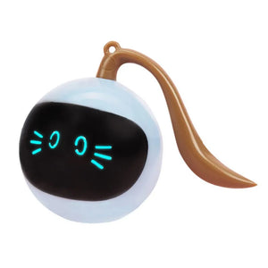 USB Rechargeable Interactive Cat Ball Toy Automatic Rolling Ball for Indoor Cats Pet Exercise Toy Smart Electric Teaser Toy