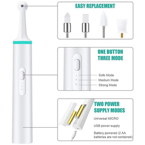 Portable Pet Electric Toothbrush Multiple Cleaning Modes Easy to Use With 4 Brush Heads Pet Puppy  Dental Care Dropship