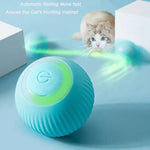 Gravity Smart Rolling Ball Toy Teaser Cat Ball Catnip Sounding Teething Bite Resistant Self-Happy Boredom Relief Cat Toy